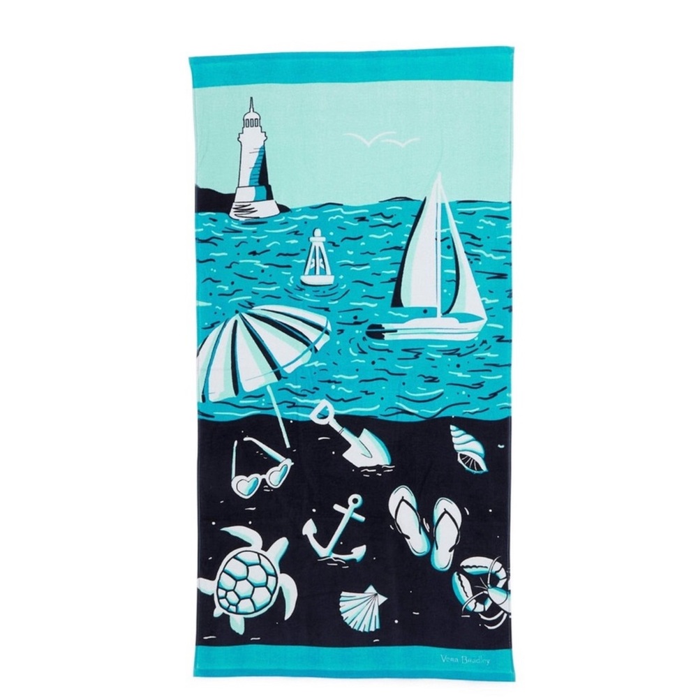 🆕 Vera Bradley SHORE ENOUGH Beach Towel